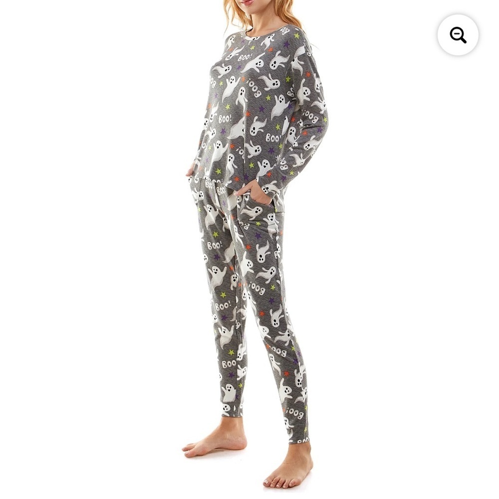 Super Soft Halloween Ghost Boo! Pajama Set, Size S (4-6)